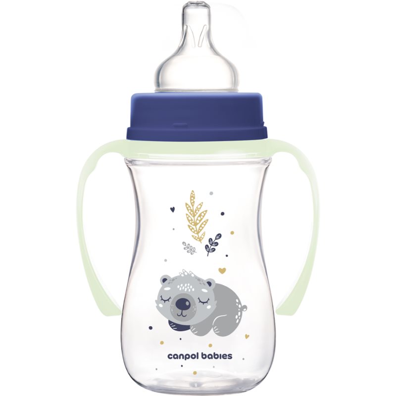 Canpol Babies EasyStart Sleepy Koala 240 Ml Baby Bottle 3 M+ Blue 240 Ml