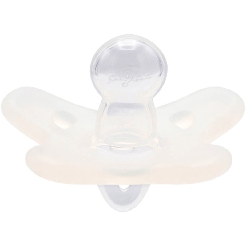 E-shop Canpol babies 100% Silicone Soother 0-6m Symmetrical dudlík White 1 ks