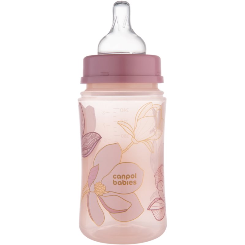 Canpol Babies EasyStart Gold Baby Bottle 3+ Months Pink 240 Ml