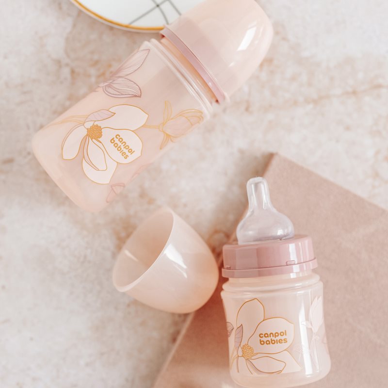 Canpol Babies EasyStart Gold Baby Bottle 3+ Months Pink 240 Ml