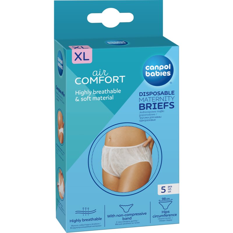 Canpol babies Air Comfort Disposable Maternity Briefs XL 5 ks popôrodné nohavičky pre ženy