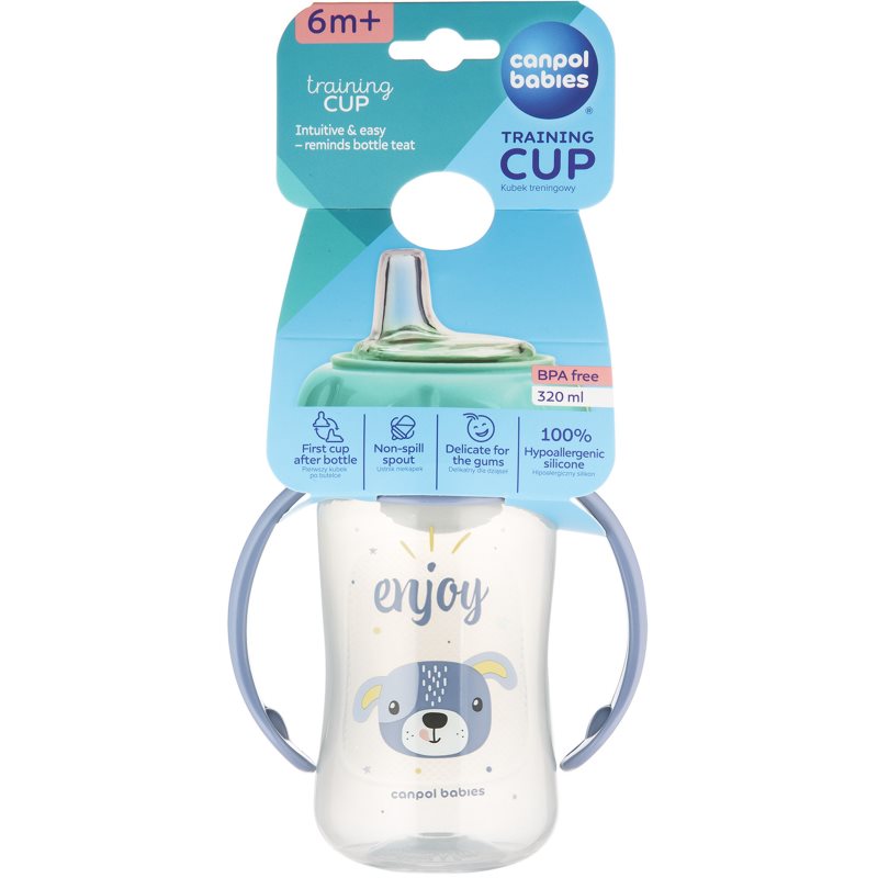 Canpol babies Cute Animals Training Cup Trainingsbecher Dog 6m+ 320 ml