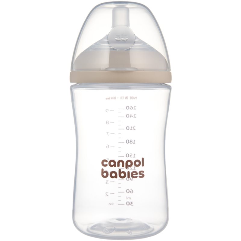 Canpol babies Natural Shape antikoliková fľaša 3m+ 260 ml