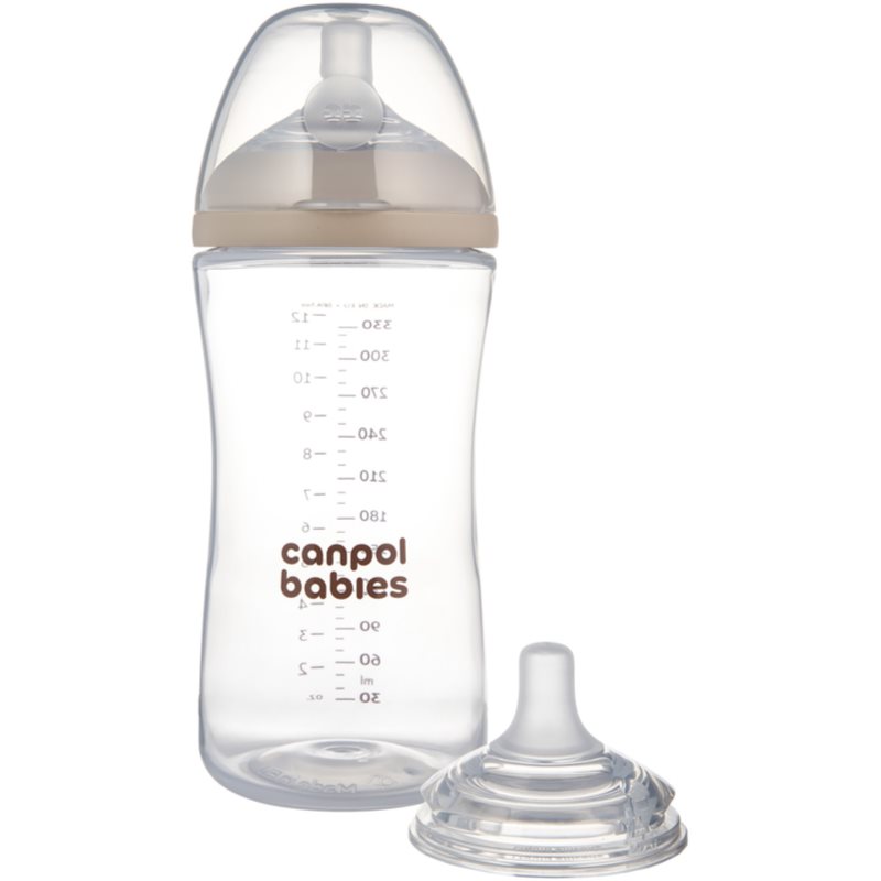 Canpol babies Natural Shape antikoliková fľaša 3m+ 260 ml