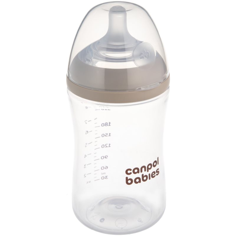 Canpol babies Natural Shape antikoliková fľaša 3m+ 260 ml