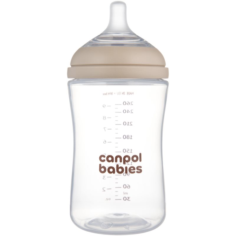 Canpol babies Natural Shape antikoliková fľaša 3m+ 260 ml