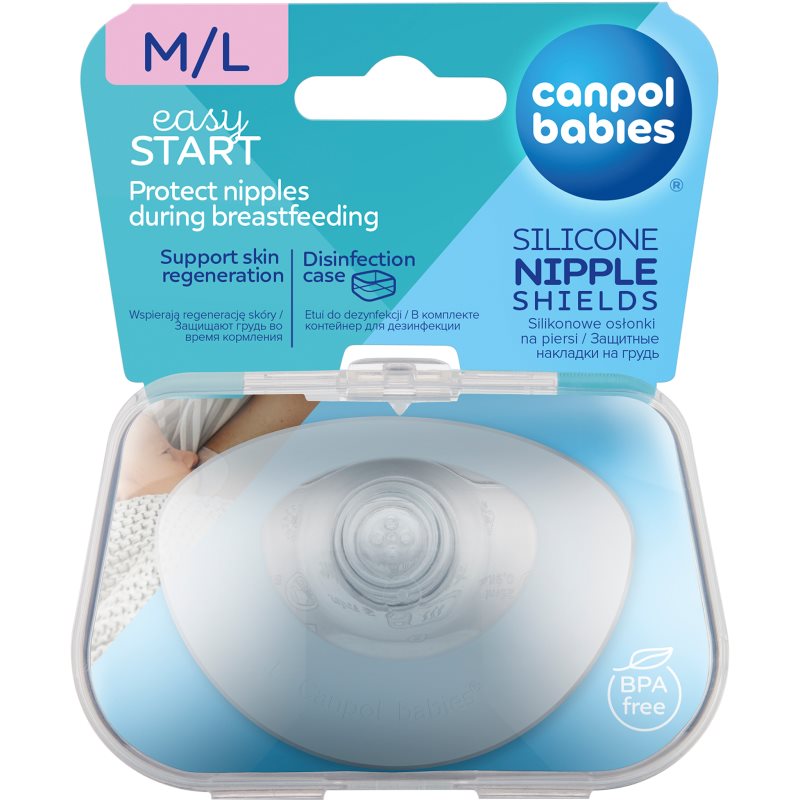 Canpol Babies EasyStart Nipple Shields Size M/L 2 Pc