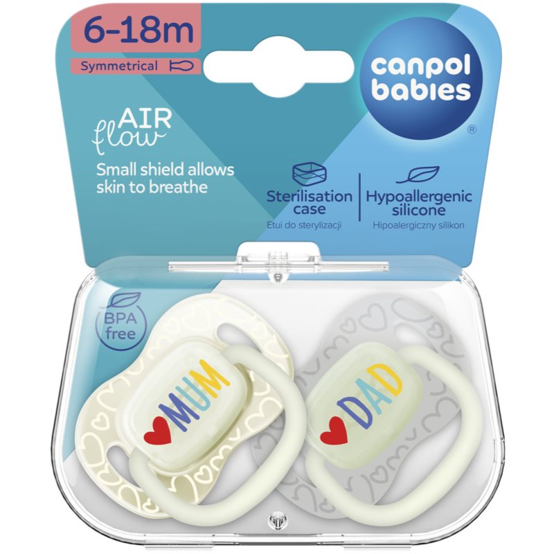 Canpol babies MUM&DAD dudlík 6-18 m 2 ks (obrázek 5)