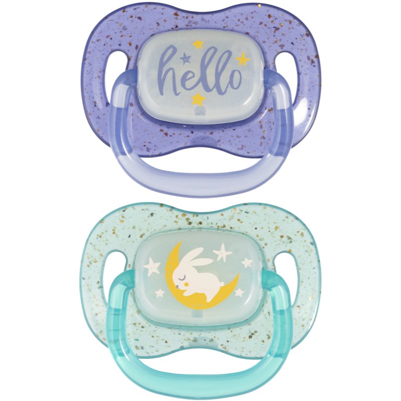 Canpol babies NIGHTGLOW Boy dudlík 0-6 m 2 ks