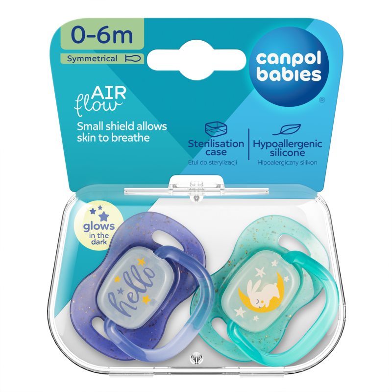 Canpol babies NIGHTGLOW Boy dudlík 0-6 m 2 ks (obrázek 5)
