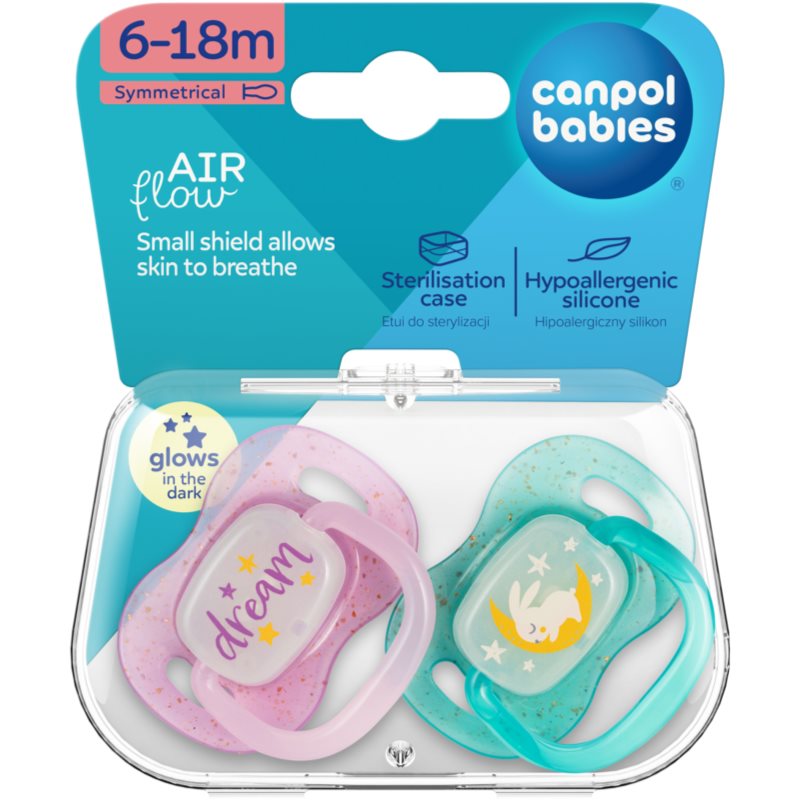 Canpol babies NIGHTGLOW Girl cumlík 6-18 m 2 ks (obrázok 5)