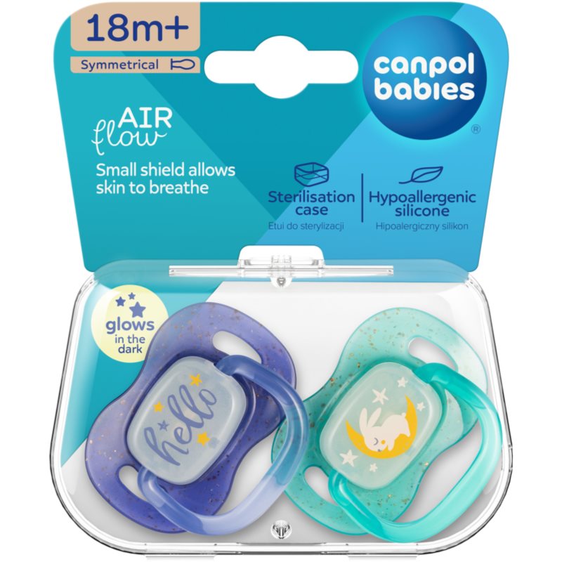 Canpol babies NIGHTGLOW Boy dudlík 18m+ 2 ks (obrázek 5)