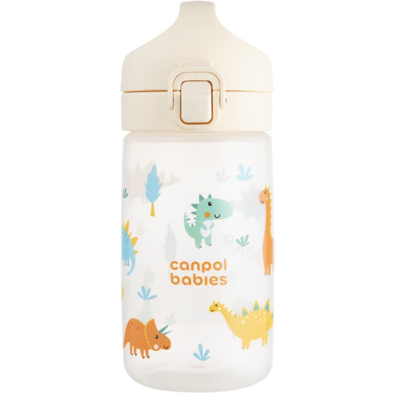 Canpol babies Junior Bottle detská fľaša Beige 400 ml