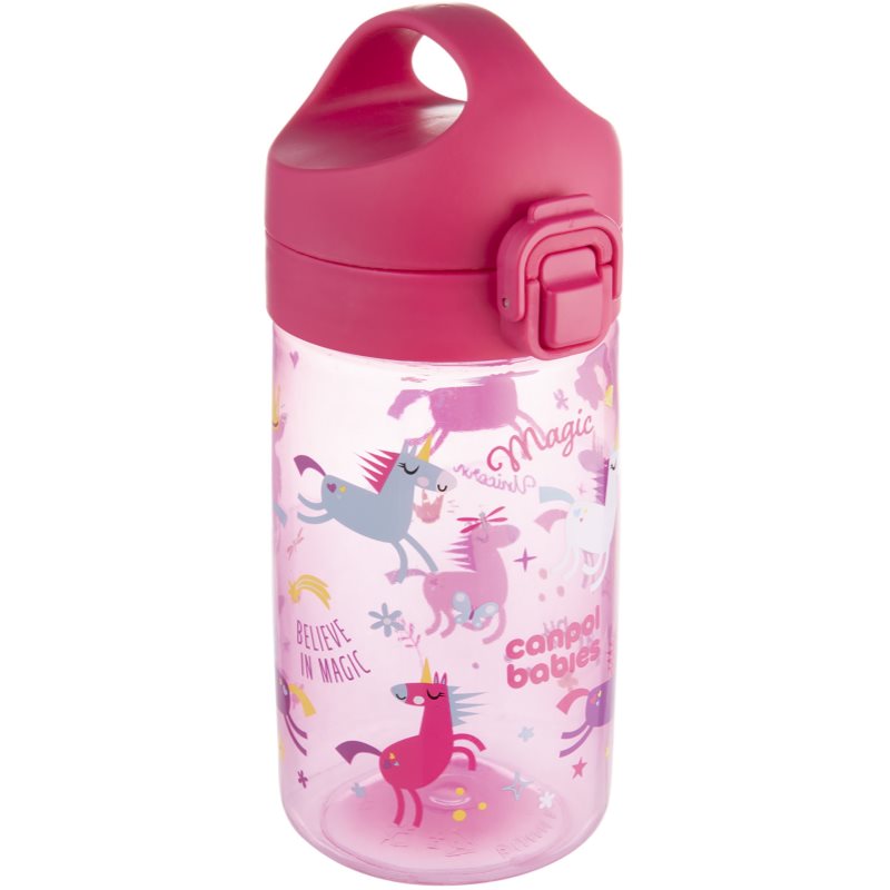 Canpol babies Junior Bottle detská fľaša Pink 400 ml