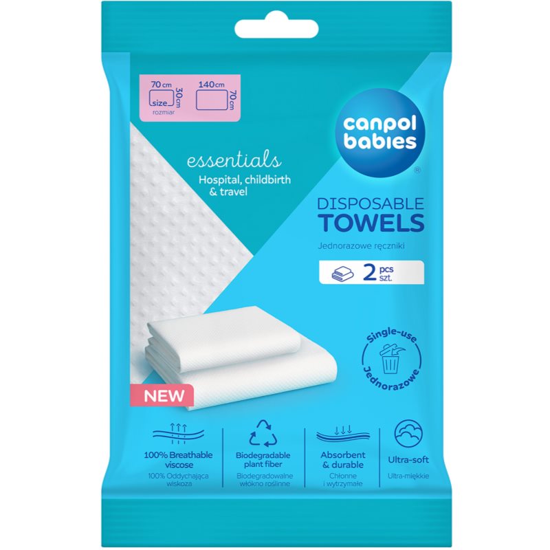 Canpol babies Disposable Towels toallas desechables 2 ud