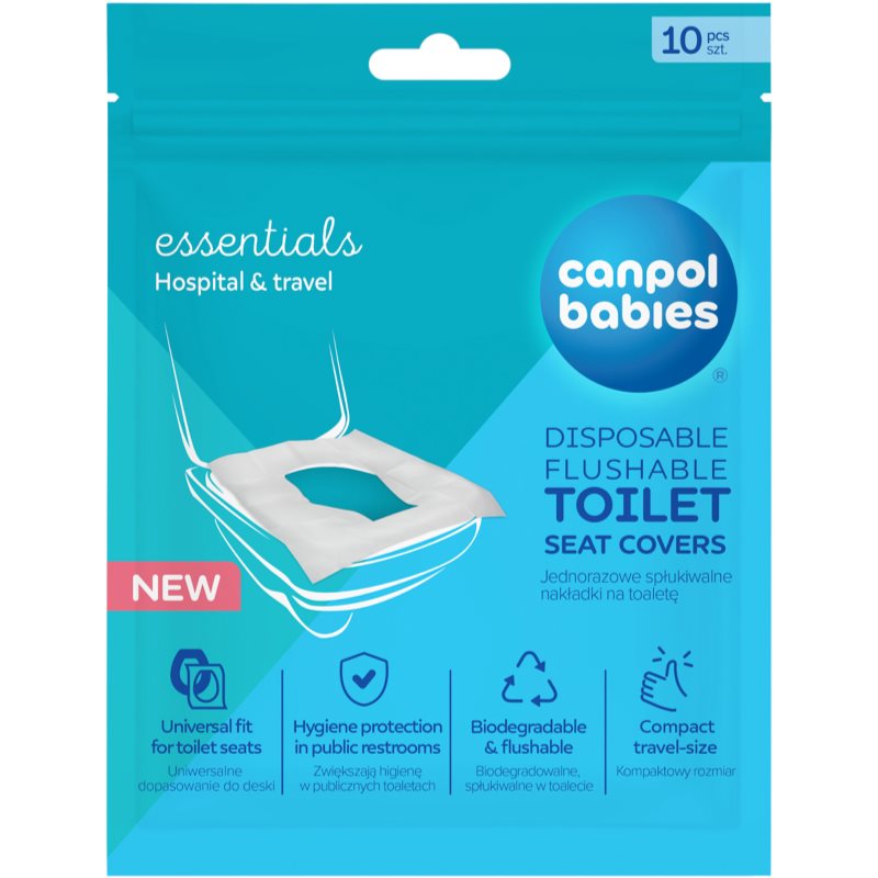 Canpol babies Toilet Seat Covers higienska podloga za WC-desko za enkratno uporabo 10 kos