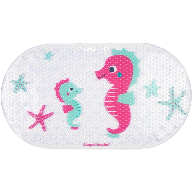 Canpol Babies Love & Sea Anti-slip Mat For The Bath Pink 1 Pc