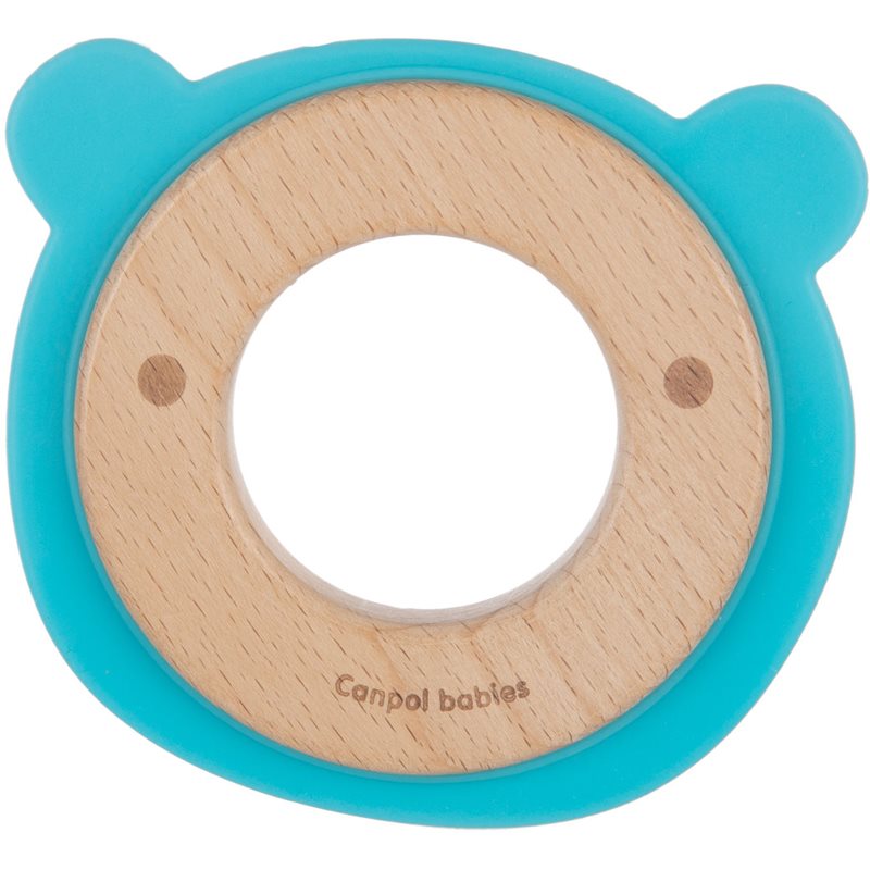 canpol babies Teethers Wood-Silicone Bear прорізувач 1 кс