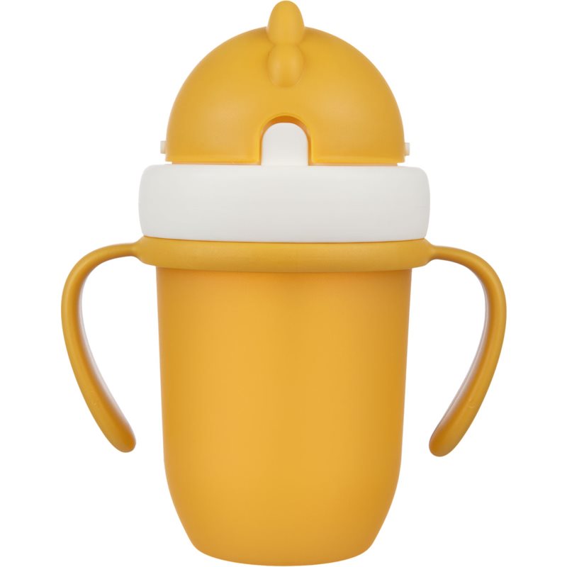 canpol babies Matt Cup with straw 9+ m Yellow 210 ml
