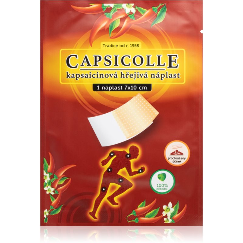 Capsicolle Capsaicin Patch 7 × 10 Cm зігрівальний пластир з посиленим знеболювальним ефектом 1 кс