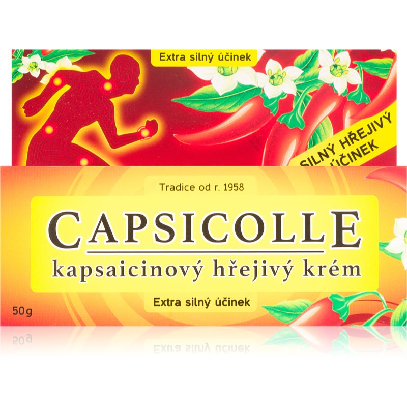 E-shop Capsicolle Capsaicin cream hřejivý krém se zesíleným účinkem na unavené svaly a klouby 50 g