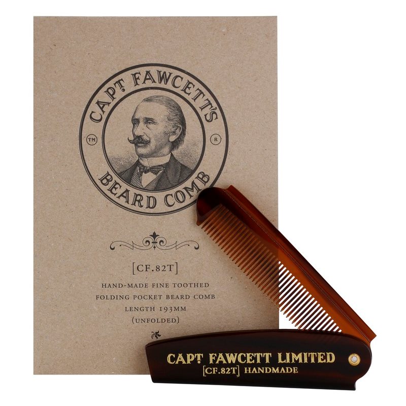Captain Fawcett Accessories складний гребінець для бороди (CF.82T) 19.3 см