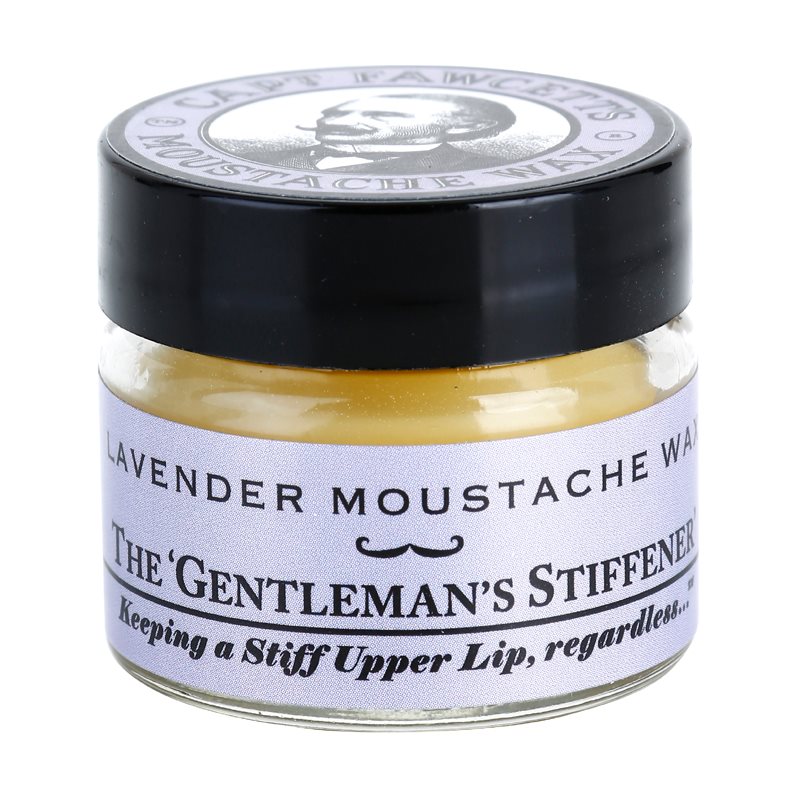 Captain Fawcett Moustache Wax The Gentleman's Stiffener Schnurrbartwachs Lavender 15 ml