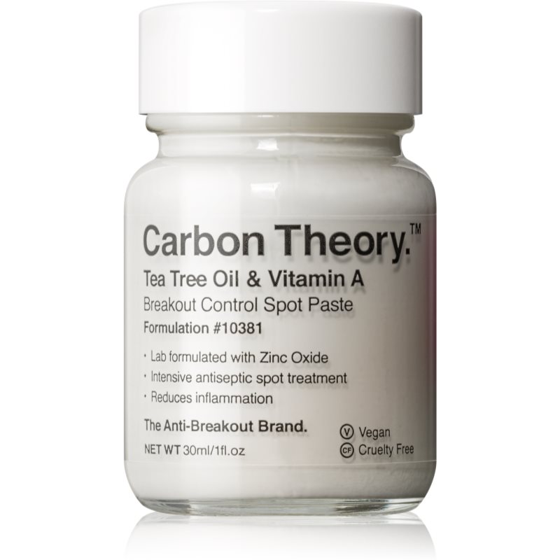 Carbon Theory Tea Tree Oil & Vitamin A локальний догляд проти акне 30 мл