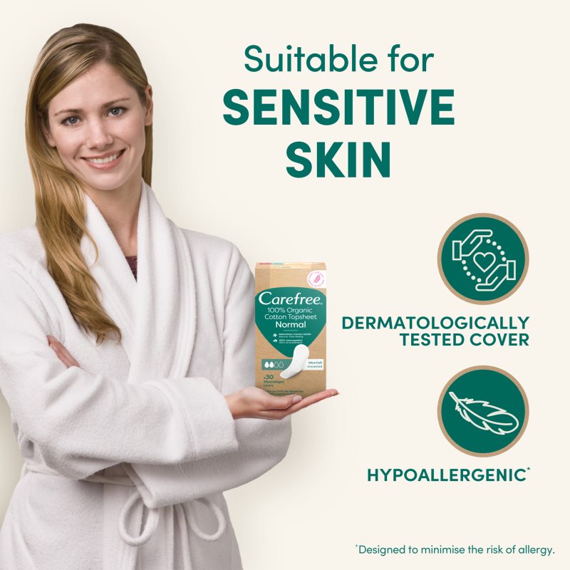 Carefree Organic Cotton Normal slipové vložky 30 ks (obrázek 5)