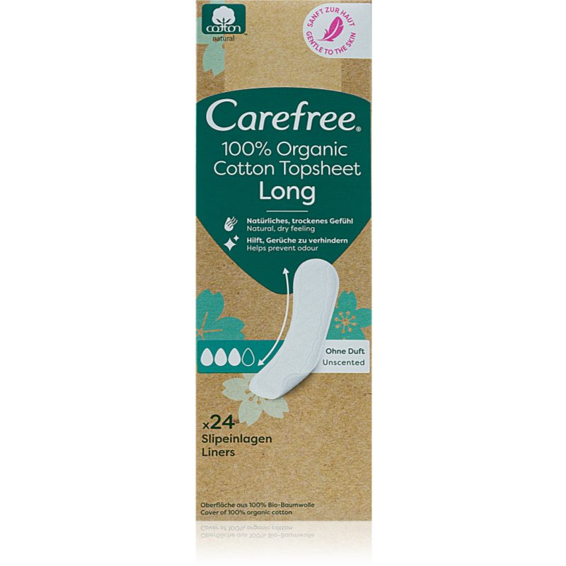 Carefree Organic Cotton Long tisztasági betétek 24 db akciós termékkép 1