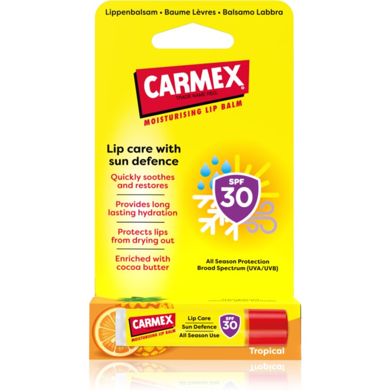 Carmex Tropical Sun Defense protective lip balm SPF 30 4,25 g
