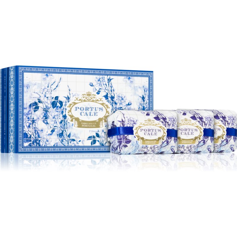 Castelbel Portus Cale Gold & Blue Feinseife Geschenkset 3x150 g