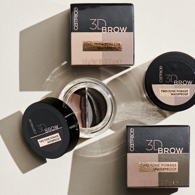 Catrice 3D Brow Two-Tone eyebrow pomade 2-in-1 shade 020 Medium to Dark 5 g