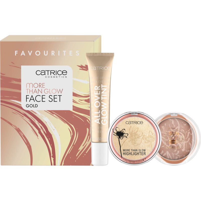 Catrice More Than Glow Face Set makeup set Gold shade
