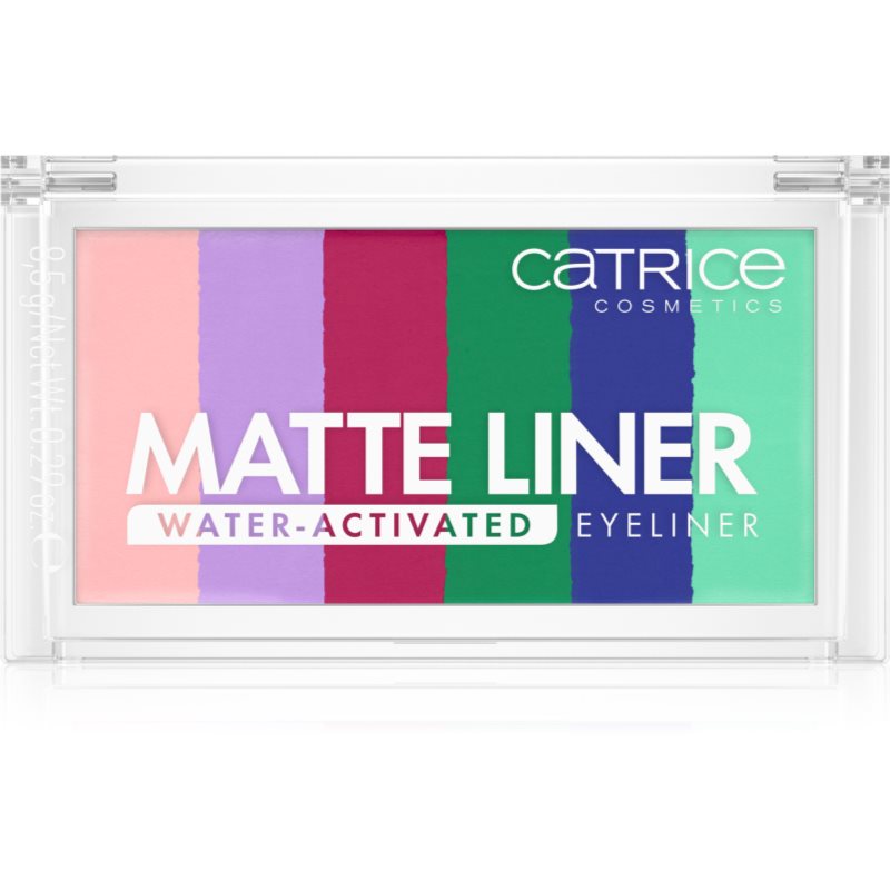 Catrice Matte Liner Water-Activated Eyeliner paletka vodou aktivovatelných očních linek 8.5 g