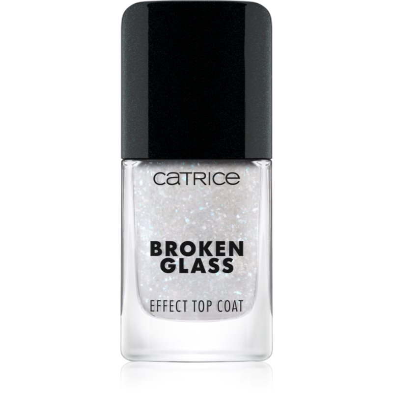 Catrice Broken Glass Effect Top Coat Topplackering med glitter Skugga 050 Sparkling Reflection 10.5 ml female