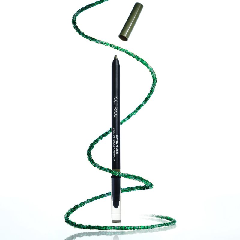 Catrice Jewel Glide Effect Eye Pencil vodeodolná ceruzka na oči pre trblietavý lesk odtieň 040 Golden Jade 1.5 g (obrázok 9)