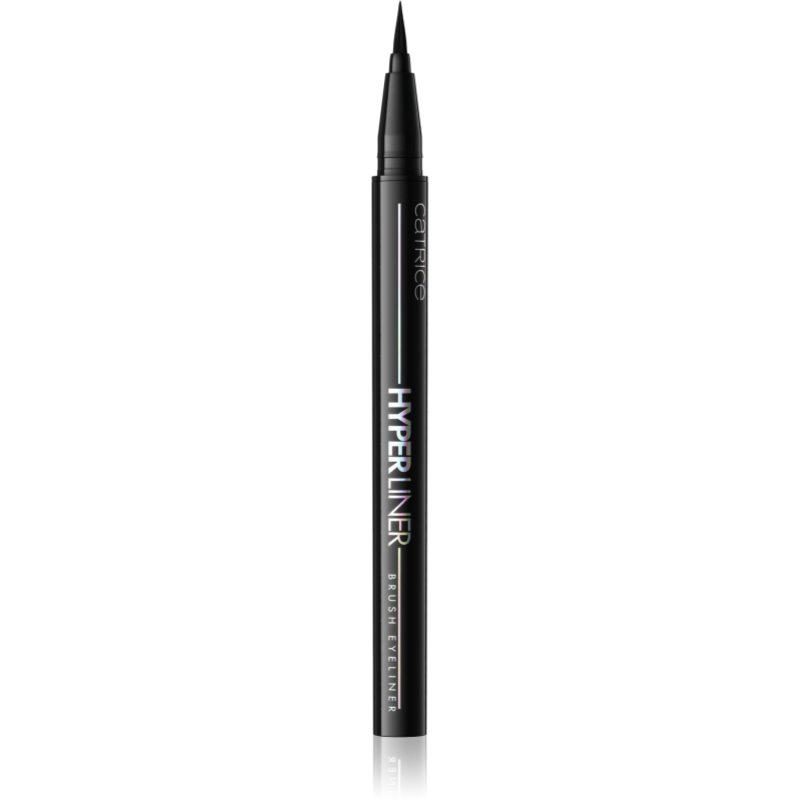 Catrice Hyper Liner Brush Eyeliner tekuté linky na oči s matným finišem odstín 010 Classic Black 0.52 ml