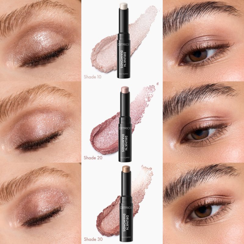 Catrice Drunk'n Diamonds Jelly Topper krémové oční stíny v tužce odstín 010 Moonlight Glow 2.5 g (obrázek 6)