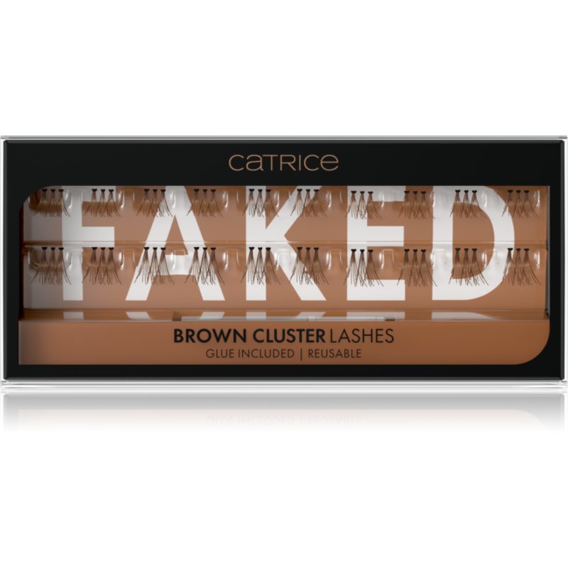 Catrice Faked umelé mihalnice s lepidlom Brown Cluster 20 ks