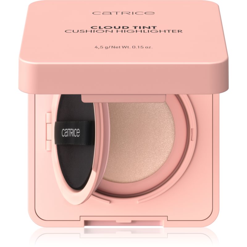 Catrice Cloud Tint Cushion Highlighter υγρό λαμπρυντικό σε σφουγγαράκι απόχρωση C010 Stay Halo’d 4 γρ
