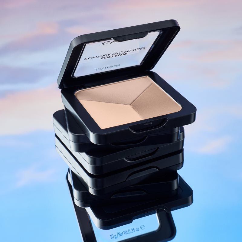 Catrice Soft Blur Contour Trio Powder kontúrovacia paletka na tvár s matným efektom odtieň C020 Neutral Harmony 10 g (obrázok 4)