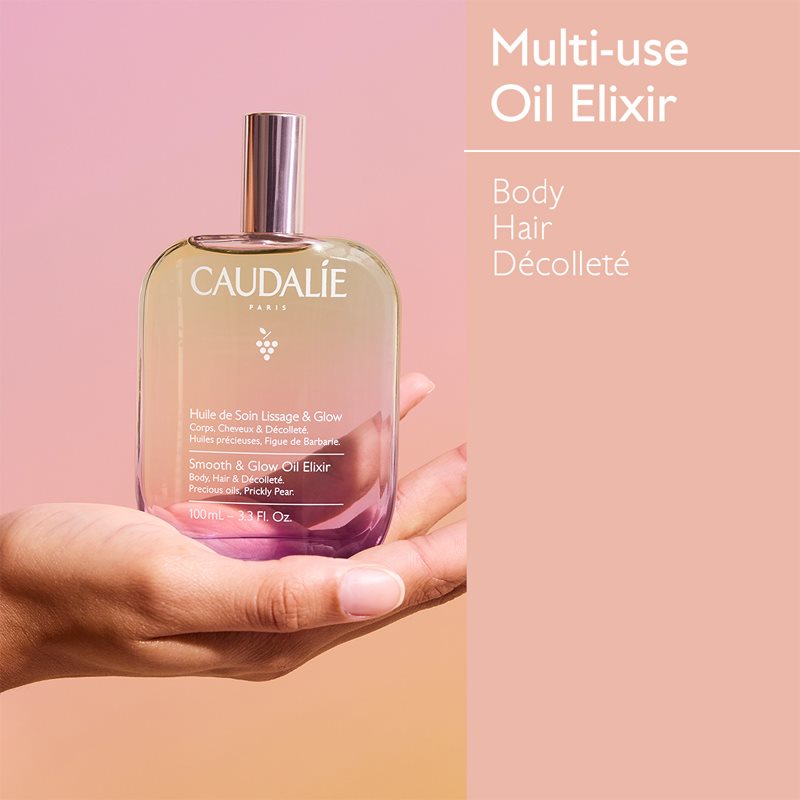 Caudalie Smooth & Glow Oil Elixir Multi-purpose Oil For Body And Hair 100 Ml