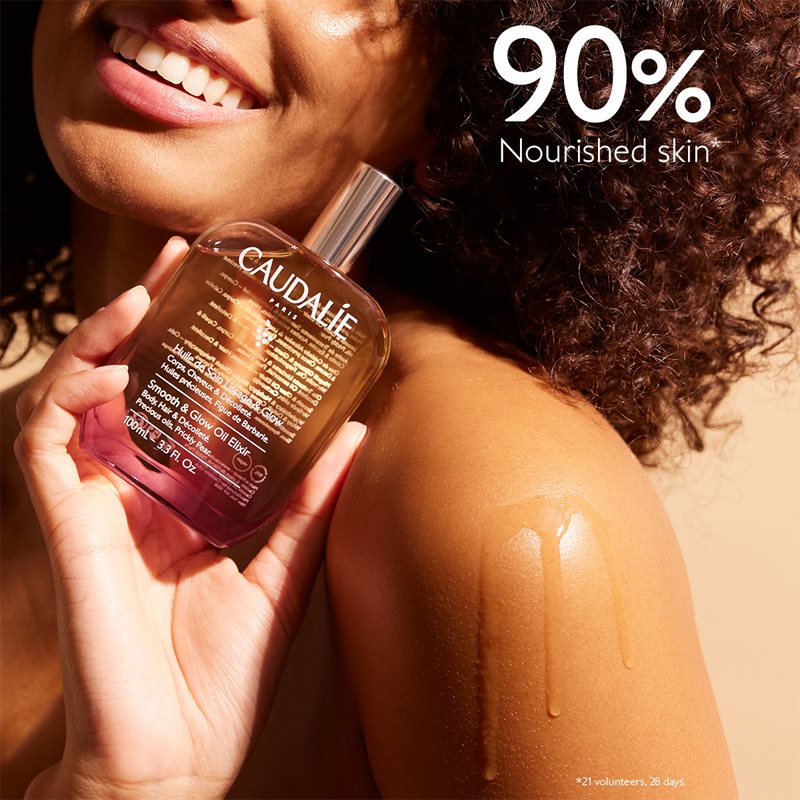 Caudalie Smooth & Glow Oil Elixir багатофункціональна олійка для тіла та волосся 100 мл