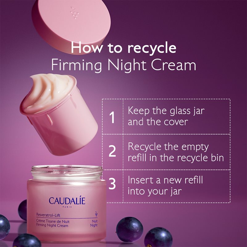 Caudalie Resveratrol-Lift Firming And Regenerating Night Cream Refill 50 Ml