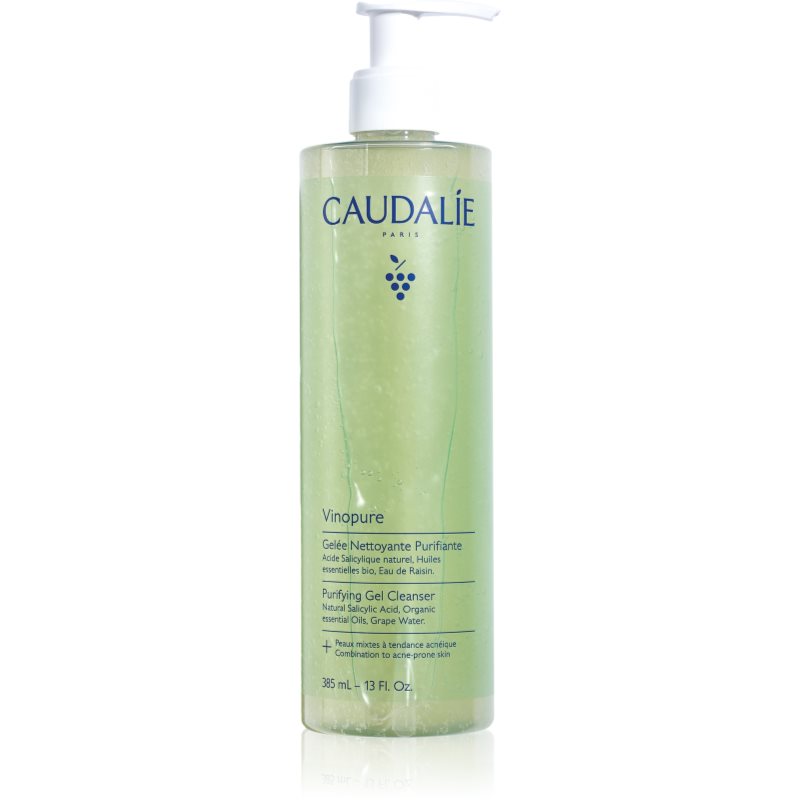 Caudalie Vinopure Purifying Gel Cleanser żel głęboko oczyszczający do cery tłustej i problematycznej 385 ml