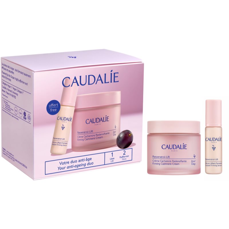 Caudalie Resveratrol-Lift Cashmere Set świąteczny zestaw prezentowy efekt liftingująco-ujędrniający