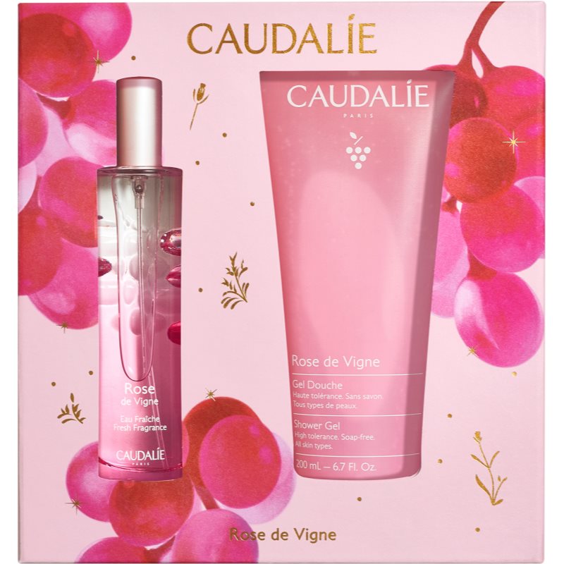 Caudalie Rose de Vigne Fresh Fragrance Gift Set świąteczny zestaw prezentowy odżywienie i nawilżenie