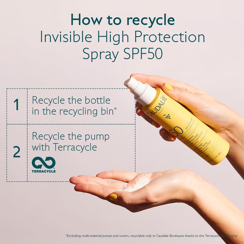 Caudalie Vinosun Spray Solaire Invisible SPF 50 150 Ml