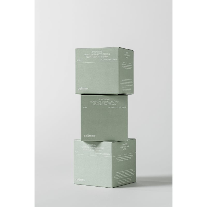 celimax Ji Woo Gae Heartleaf BHA Peeling Pad exfoliačné vankúšiky s upokojujúcim účinkom 60 ks (obrázok 9)